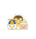 cute chicks siblings（個別スタンプ：22）