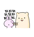 Jim's bear and Shann's rabbit（個別スタンプ：36）