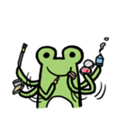 A clever frog A-JEOU（個別スタンプ：9）