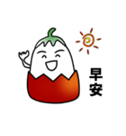 soft boiled egg with tomato（個別スタンプ：10）