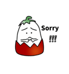 soft boiled egg with tomato（個別スタンプ：18）