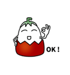 soft boiled egg with tomato（個別スタンプ：23）