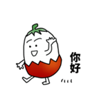 soft boiled egg with tomato（個別スタンプ：27）