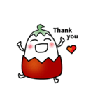 soft boiled egg with tomato（個別スタンプ：39）