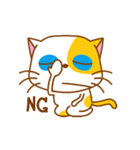 The orange ＆ white cat（個別スタンプ：7）