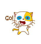 The orange ＆ white cat（個別スタンプ：34）