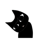 灰猫と黒猫のたわむれ その3（個別スタンプ：38）