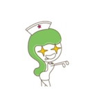 Cute little nurse Baozou face sticker（個別スタンプ：7）