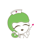 Cute little nurse Baozou face sticker（個別スタンプ：12）