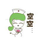 Cute little nurse Baozou face sticker（個別スタンプ：21）