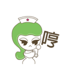 Cute little nurse Baozou face sticker（個別スタンプ：39）