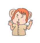 Miss Monkey and Mr. Monkey（個別スタンプ：7）