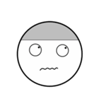 Round Face _ Gray Hair（個別スタンプ：27）