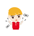 Blond little boy（個別スタンプ：19）