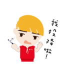 Blond little boy（個別スタンプ：21）