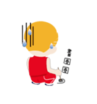 Blond little boy（個別スタンプ：32）