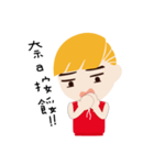 Blond little boy（個別スタンプ：34）