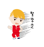 Blond little boy（個別スタンプ：36）