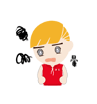 Blond little boy（個別スタンプ：37）