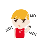 Blond little boy（個別スタンプ：39）