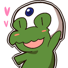 [LINEスタンプ] 恋するワニ「ルーシー」