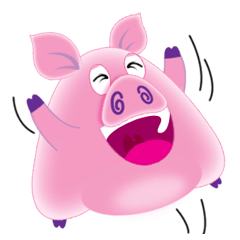 [LINEスタンプ] Another Fat and Cute Piku-Pigの画像（メイン）