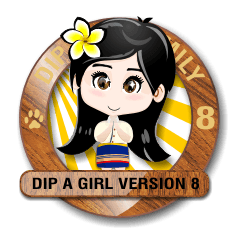 [LINEスタンプ] DIP A GIRL