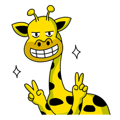 [LINEスタンプ] Raffey the giraffe