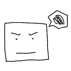 [LINEスタンプ] square is lively
