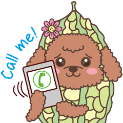 [LINEスタンプ] The fabulous world of red poodle- GuaGua
