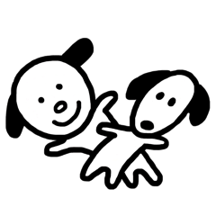 [LINEスタンプ] 犬のチップの日常2