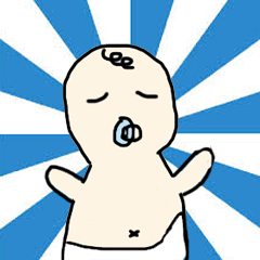 [LINEスタンプ] Let this baby talk about it with you ！ ！