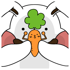 [LINEスタンプ] にょきっと！にんじんでーす。