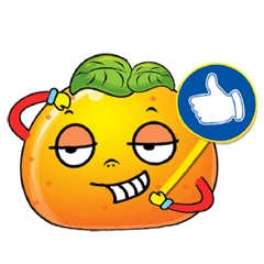 [LINEスタンプ] Interesting Oranges