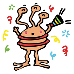 [LINEスタンプ] Our Interesting Alien Worldの画像（メイン）