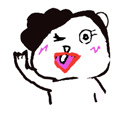 [LINEスタンプ] 白っぽい動物