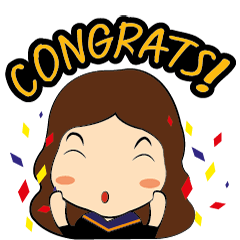 [LINEスタンプ] Nanny Graduate