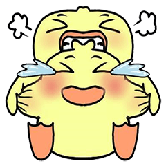 [LINEスタンプ] angry little duck