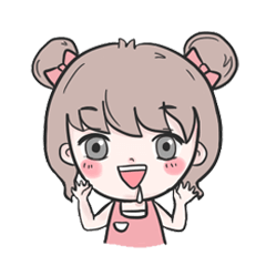 [LINEスタンプ] Pinky cute girl