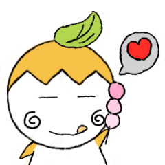 [LINEスタンプ] Orange people-Orange Mew