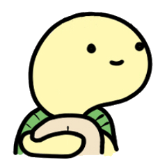 [LINEスタンプ] Big-headed turtle