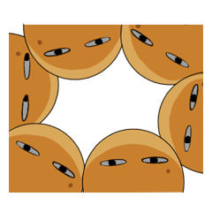 [LINEスタンプ] 納豆とチョウドウフ