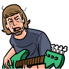 [LINEスタンプ] Poor musician (Eng Version)