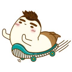 [LINEスタンプ] When the mochi pepole grow up