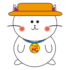 [LINEスタンプ] 幸せのハットキャット（言葉のプレゼント）