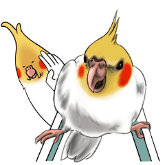 [LINEスタンプ] Creatures such as the cockatiel 4