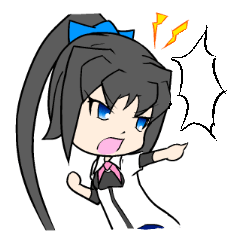 [LINEスタンプ] ツッコミ少女