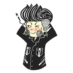 [LINEスタンプ] ROCKY BOY