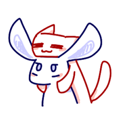 [LINEスタンプ] Blue Rabbit ＆ Red Cat