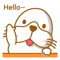 [LINEスタンプ] Fatty seal life diary